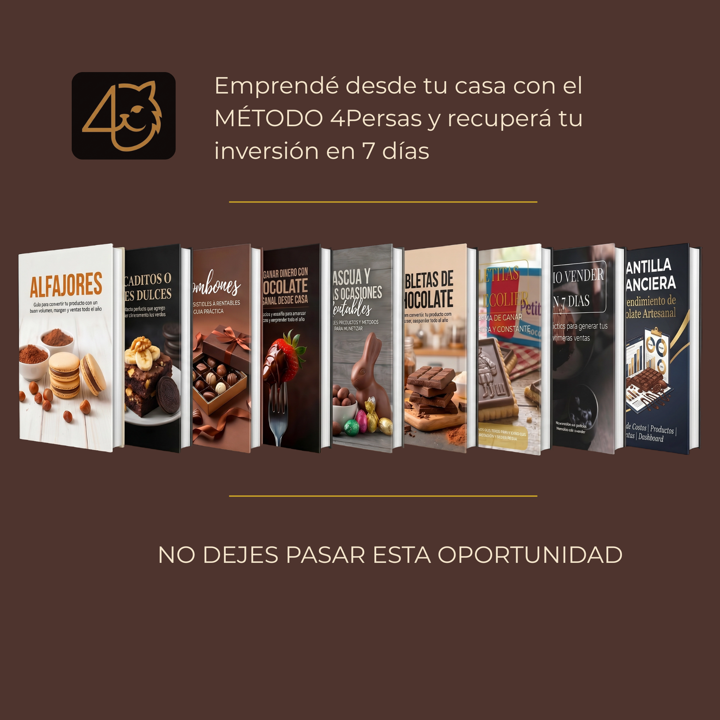 Emprende desde casa sin experiencia, con chocolate artesanal en 7 días (6 e-books)+ 3 bonos.